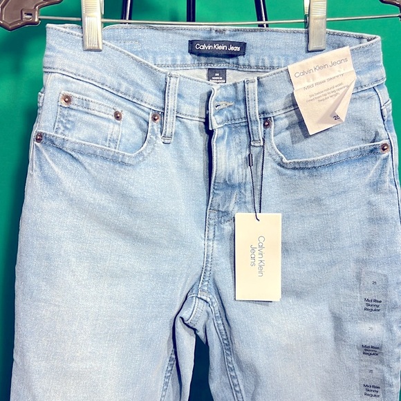 25 Jeans Calvin Klein Mid Rise Skinny - Picture 3 of 10